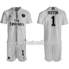 Goedkope Paris Saint Germain Buffon 1 Jodan Wit Kids Third Tenue 2018/19